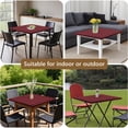 thumbnail image 5 of Red and Black Plaid Pattern Square Fitted Tablecloth with Elastic Edge,Square Table Cover,Washable Elastic Table Cover for Home Kitchen Party Decor 36"x36", 5 of 6