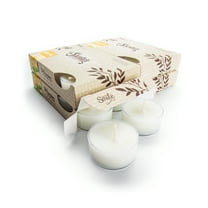 Pure Honeysuckle Tealight Candles Bulk Pack - 24 White Premium Scented Tea Lights - Essential & Natural Oils - Shortie's Candle Company