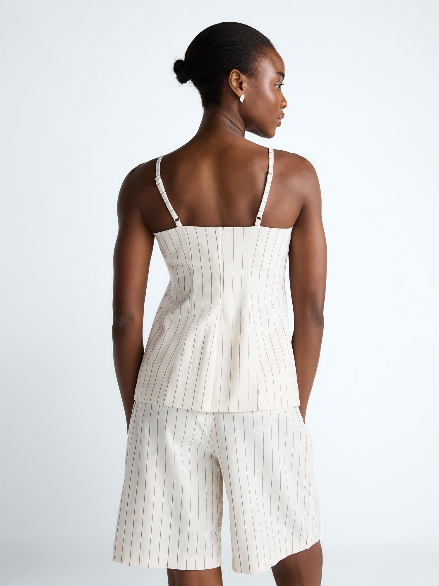 Scoop Women’s Linen Blend Vest, Sizes XS-XL