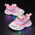 thumbnail image 6 of Gubotare Sneakers for Toddler Boys Boys Girls Light Up Shoes Lightweight Mesh Breathable Adorable Led Flashing Running Sneakers for Toddler and Little Kid Size 11.5 (Pink,11.5 Little Kid), 6 of 7
