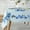Blue2, variant on Blue and White Floral Tablecloth 52 x 70 Inch, Vintage Rectangle Table Cloth, Spill-Proof Stain Resistant Decorative Fabric Table Cover for Dining, Party, Picnic