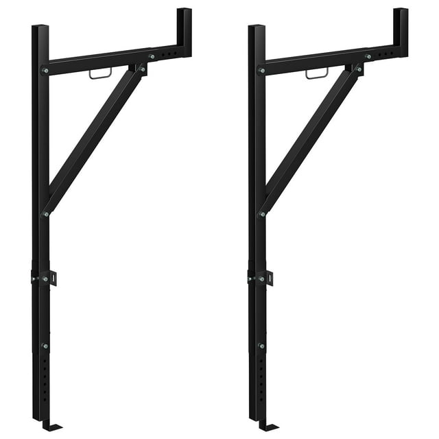 EDTara Truck Racks, Ladder Rack for Trailer for Pickup Load 250 Lbs, 44.5-49.5" Adjustable Height, Extendable Truck Ladder Racks for Kayak, Surfboard, Construction Wood, Ladder Stand