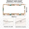 thumbnail image 3 of Vintage White Flowers License Plate Frame, Decorative Aluminum Car Tag Frames, 2 Pack Universal Car License Plate Covers with 2 Holes and Screws, 3 of 7
