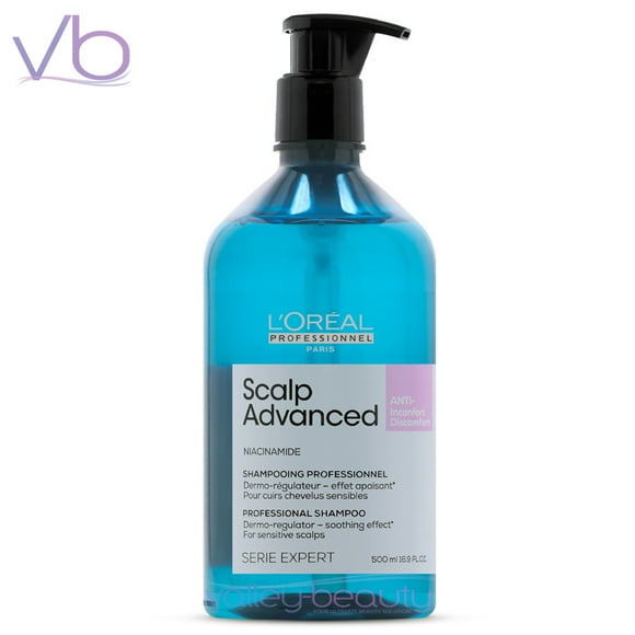 L'Oreal Scalp Advanced Dermo-Regulator Shampoo | Gentle Cleanser for Sensitive Scalps, 500ml