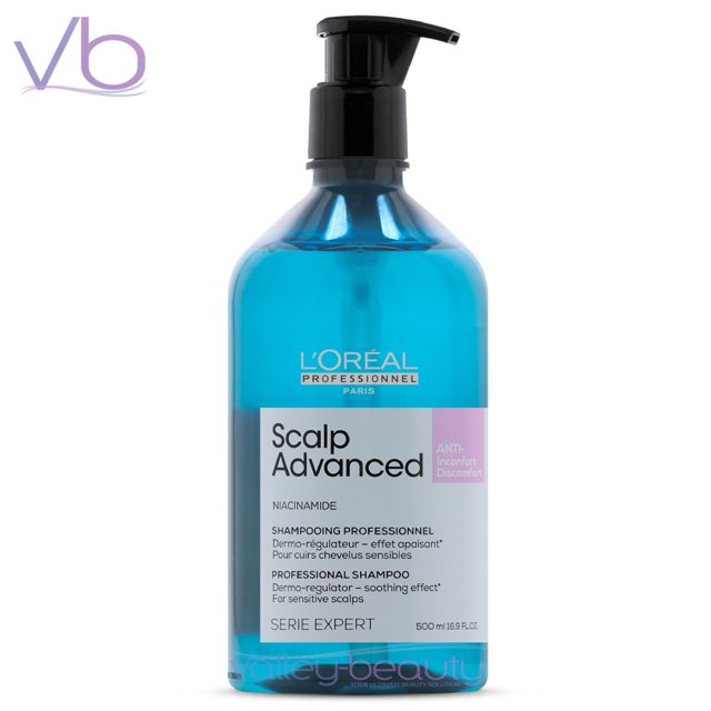 L'Oreal Scalp Advanced Dermo-Regulator Shampoo | Gentle Cleanser for Sensitive Scalps, 500ml