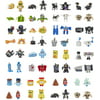 New 2023 surprises! Toys BotBots Ruckus Rally Series 6 Custodial Crew & Pet Mob 32 Character Bundle 2-in-1 Collectible Figures Ages 5 & Up