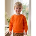 thumbnail image 4 of RUINIXCW Toddler Baby Boy Girl Crewneck Fleece Sweatshirt Nebworn Infant Baby Girl Boy Spring Fall Winter Warm Clothes Long Sleeve Solid Basic Pullover Sweater Shirts Tops, 4 of 9