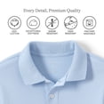 thumbnail image 2 of Lands' End Kids School Uniform Polo – 100% Cotton Comfort That Lasts All Year, Easy-Care, Short Sleeve, 2 of 3