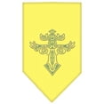 thumbnail image 1 of Warriors Cross Rhinestone Bandana Yellow Small, 1 of 1