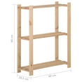 thumbnail image 3 of vidaXL Storage Unit Shelf Organizer Rack for Bathroom Office Solid Wood Pine, 3 of 25
