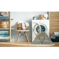thumbnail image 2 of Ahgly Company Machine Washable Indoor Round Abstract Gold Area Rugs, 4' Round, 2 of 7