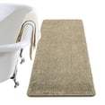 thumbnail image 1 of Alfombra de baño LOCHAS Luxury Shaggy de felpilla, 60 x 150 cm, color beige, 1 of 6