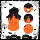 thumbnail image 2 of Calabaza de Halloween Funky vestido de dos piezas para cachorros Fiesta de perros Camisa de chaleco para mascotas de dos piezas Disfraz de gato festivoM, 2 of 5