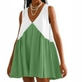 thumbnail image 2 of LIaqionyy Women 2024 Summer Casual Mini Dresses V Neck Flowy Sundresses Sleeveless Hot Short Dress Comfy Trendy Clothes, 2 of 7