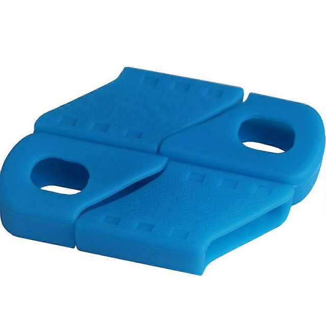 KAIYANG Protector de brazo de manivela de bicicleta de silicona de 4 piezas, accesorio para bicicleta (negro) AZUL
