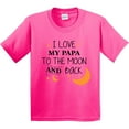 thumbnail image 3 of Inktastic I Love My Papa to the Moon and Back Youth T-Shirt, 3 of 5