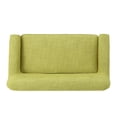 thumbnail image 5 of Pale Green Loveseat Sofa Two-Seater with Mid-Century Modern Design, Fabric Upholstery, Button-Tufted Back, Solid Wood Frame for Living Room or Bedroom, 5 of 9