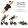 thumbnail image 6 of Prokoke Travel Systems Baby Stroller Support One-Touch Folding for Newborns and Toddlers,Reversible Basket & Pram,Lightweight,Unisex(Black), 6 of 10