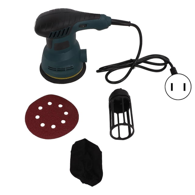 Orbital Sander 125mm Electric Palm Sanding Machine Disc Polisher Tool for Wood Metal US Plug 110V