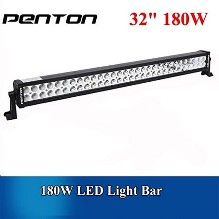 Beam Diving Board PentonĀ® 180w 32 Inch 10v-30v Led Light Bar Work Lights Flood Spot Combo Beam for 4wd SUV UTE Offroad Truck ATV UTV ()