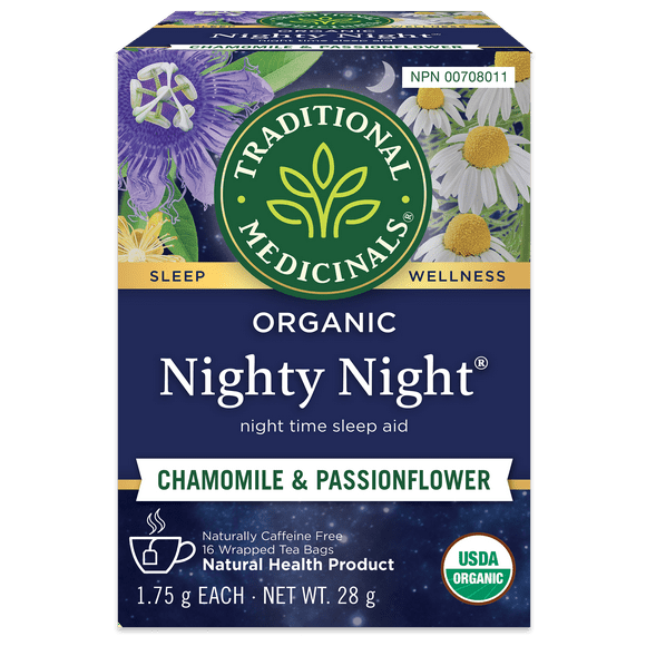 Traditional Medicinals Nighty Night, 16 Wrapped Tea Bags