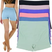 ToBeInStyle Women's 6 Pack Control Shaping Booty Shorts Boyshorts Seamless Underwear