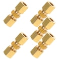 thumbnail image 1 of HOOWIFFY 5Ud Accesorio De Union Compresion 1 4 En Laton Para De En Maquinas, 1 of 8