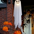 thumbnail image 6 of Halloween Ghost Decor 36" Hanging Ghosts Light up Kit Decor Warm LED Ghost Light Indoor Bedroom Wall Outdoor Party Garden Patio Front Porch Yard Scary Decoration Gifts,White, 6 of 6