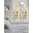 thumbnail image 3 of Sunflower Living Room Curtains 2 Panel, Vintage Botanical Cafe Window Treatment, Farmhouse Bedroom Bathroom Kitchen Curtains Drapes 104"x45", 3 of 6