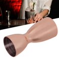 thumbnail image 4 of Herramienta de medida dual para vinos y licores de barman, en forma de U para una mezcla precisa Elegante jigger de cóctel de acero inoxidable revestido de cobre, 4 of 8