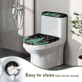 thumbnail image 5 of HELLHERO Lid Cover Set for Toilet & Elastic Bottom Toilet Seat Covers Set for Bathroom Home, Polyester, Reusable Christmas Tree, 5 of 8