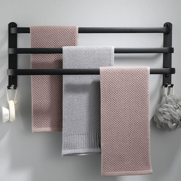 Wall Mounted Towel Bar with Modern Appearance, Durable Space Aluminum Ladder Design for Quick Drying Towels in Your Bathroom Or Kitchen (60Cm, Foldable Towel Holder)