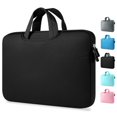 thumbnail image 1 of Funda para portátil de 11 a 15,6 pulgadas, resistente y delgada, con asa tipo maletín, funda protectora para HP, Dell, Acer, Asus, Chromebook y Ultrabook, color negro, para 11 pulgadas, 1 of 8