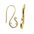 thumbnail image 1 of FG-224 18K Gold Overlay 20 Gauge Elegant Clean Wire Simply The Best Stylish Earwire, 1 of 1
