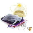 thumbnail image 5 of Lot of 50 Red Drawstring Organza Storage Bags, 5 of 5