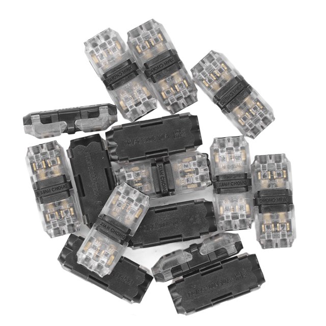 Conectores electrónicos de bajo voltaje, 15 piezas Terminales de cable electrónicos en forma de I de bajo voltaje Conectores de cable de bajo voltaje Rendimiento de alta gama