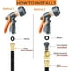 thumbnail image 3 of Hose Nozzle, Garden Hose Nozzle, Water Hose Nozzle with 8 Adjustable Watering Spray Patterns, High Pressure Spray Nozzle, 3 of 5