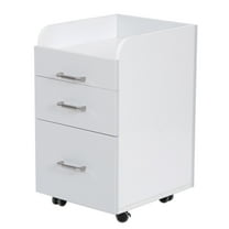 Milan Pedicure Trolley Pedi Rolling Cart Nail Salon Spa Storage Drawer, White / Ash Grey