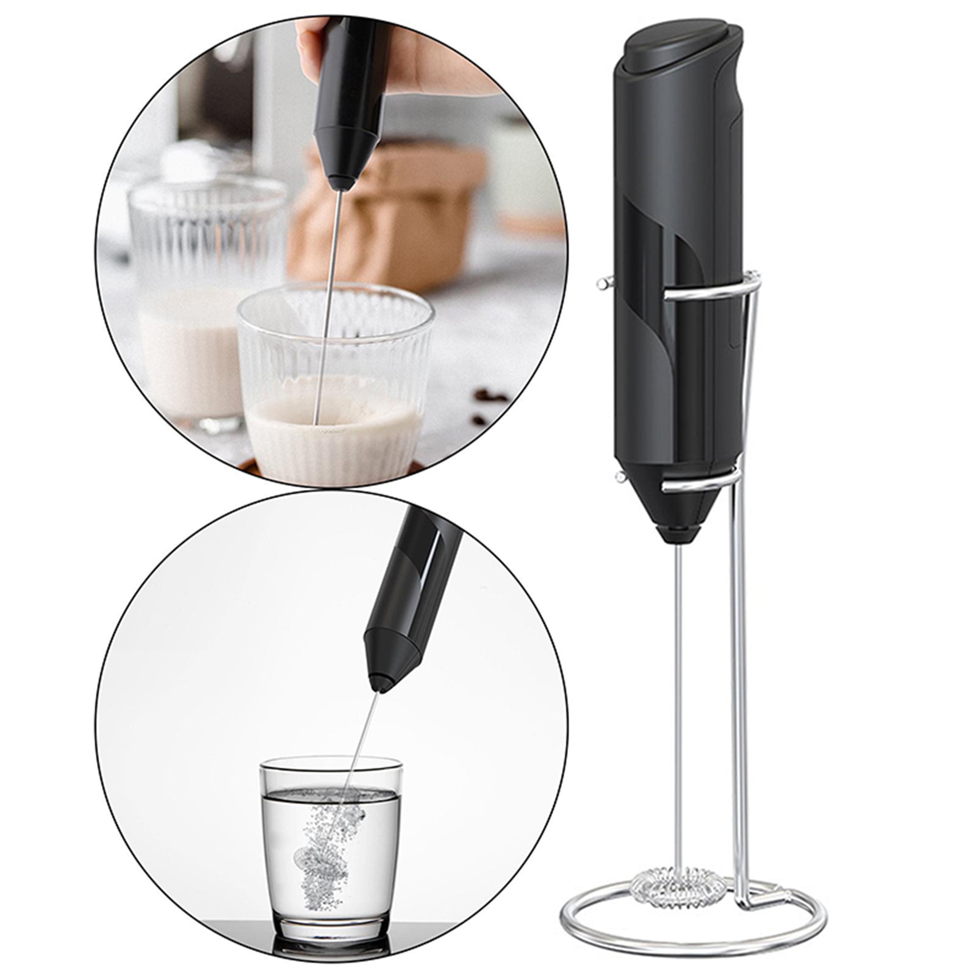 1pc Abs Electric Milk Frother For Kitchen Drinks Mixing Coffee Cappuccino  Creamer Handheld Automatic Milk Foamer
