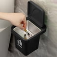 thumbnail image 5 of Trash Can Shaped Desk Decor 1pc Plastic Desktop Figurine for Office Home Bathroom Living Room, 5 of 9