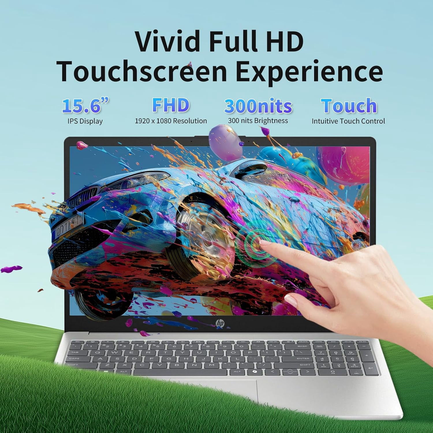 HP Flagship Touchscreen Laptop for Business - 15.6" FHD IPS Touchscreen, Intel Core i7 1355U, Intel Iris Xe Graphics, Windows 11 Pro, Recolx AI Voice Recorder, Wi-Fi 6, 16GB RAM + 512GB SSD