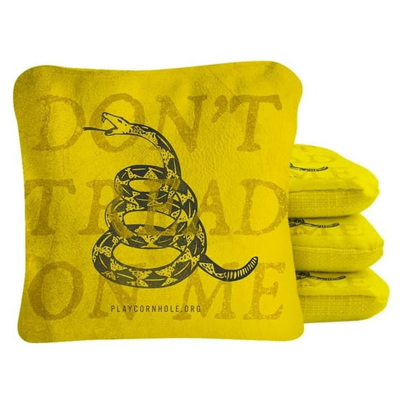 Don't Tread On Me Synergy Pro - Set of (4) - All-Weather, Dual Sided, Stick & Slide Resin Filled Corn Hole Bags