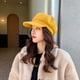 thumbnail image 2 of Gorra de repartidor de periódicos para mujer, de mezcla de lana, estilo retro, de color sólido, a la moda, estilo Gatsby, con visera para taxista, para mujer, 2 of 6