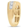 thumbnail image 4 of FB Jewels 10kt Yellow Gold Mens Round Diamond Flat Top Band Ring 1 Cttw Size 8, 4 of 4