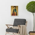 thumbnail image 2 of Gustav Klimt Inspired Female Portrait Woman Artwork Framed Wall Art Print A4, 2 of 4