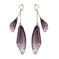 thumbnail image 1 of CNKOO Fairy Cicada Butterfly Wings Earrings Fantasy Tassel Jewelry Gradient Colorful Rhinestone Sequins Long Drop Earrings, 1 of 3