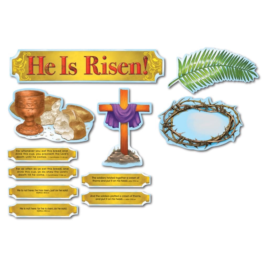 Carson Dellosa Christian He Is Risen! Bulletin Board Set (210017), 5