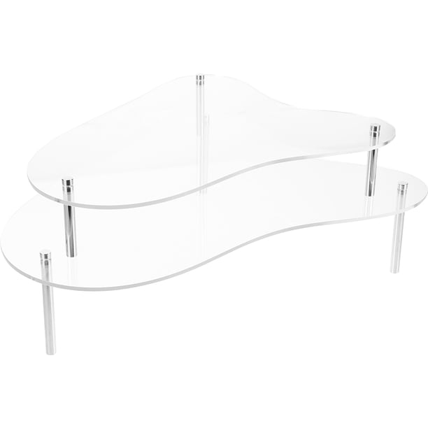 unbranded 1Jgo Soporte Para Pastel Acrílico Transparente Con Base Alta Para Exhibición En Bodas Y Fiestas