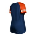 thumbnail image 3 of Women's New Era  Navy Chicago Bears Raglan Lace-Up T-Shirt, 3 of 3