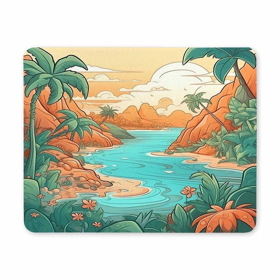 Beach Mouse pad, Mousepad Non-Slip Rubber Base Mouse Pads for Computers Laptop Office Desk Accessories Mouse pad